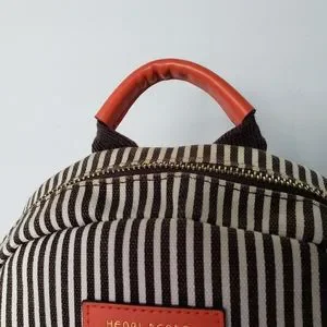 ?RARE! HENRI BENDEL Canvas Striped Mini Backpack?adorable! henri bendel | Bags | Rare Henri Bendel Canvas Striped Mini  main image 3